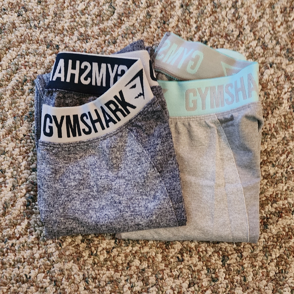 Gymshark - Black and Gray Leggings/Tights Womens Size Small Like New